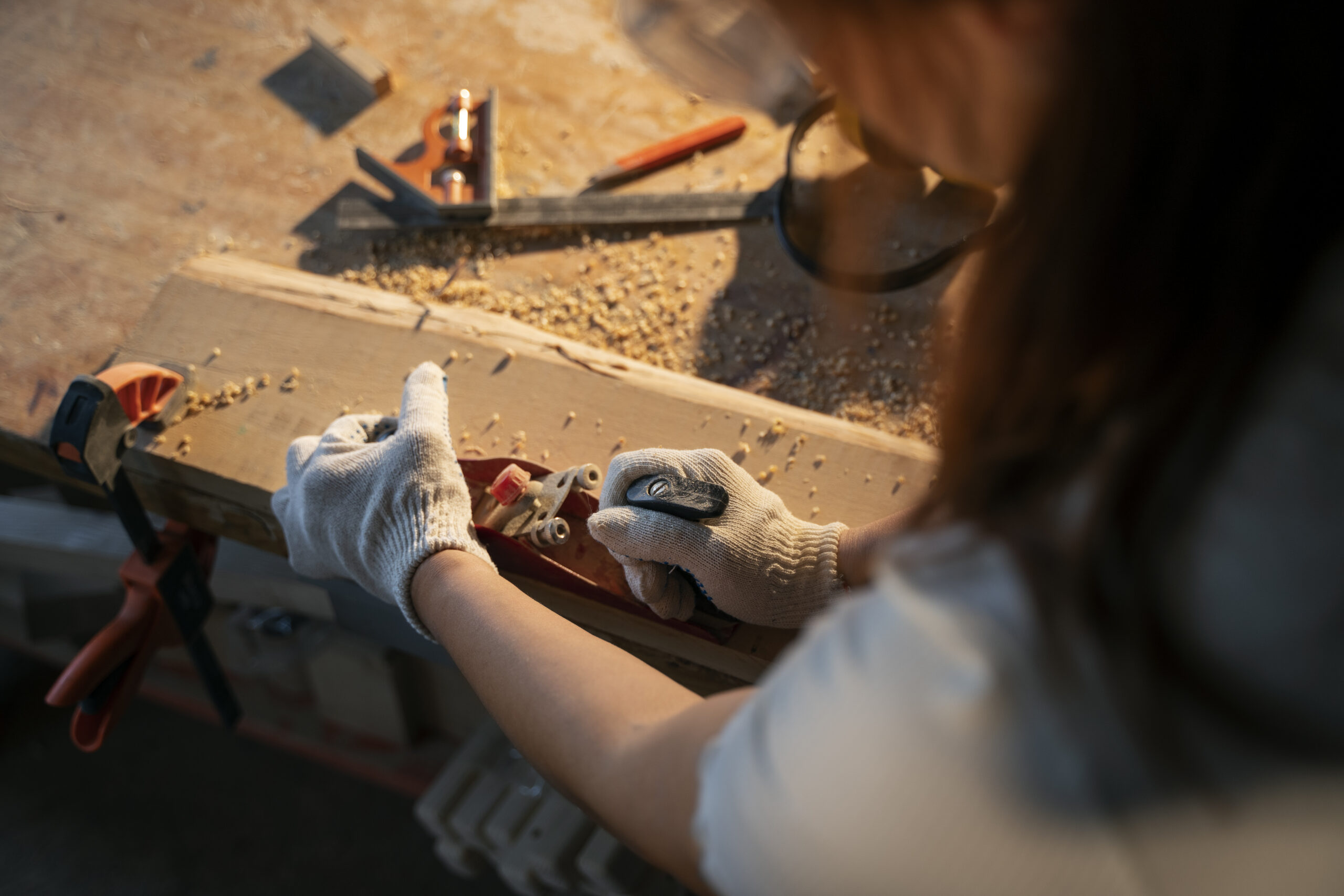 high-angle-woman-wearing-protection-gloves